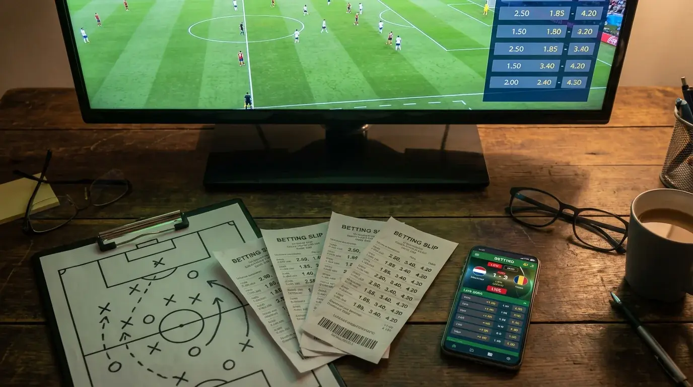 Übersicht der verschiedenen Wettmärkte bei der Fußball-WM 2026 mit Dezimalquoten und Spielfeldsymbolen